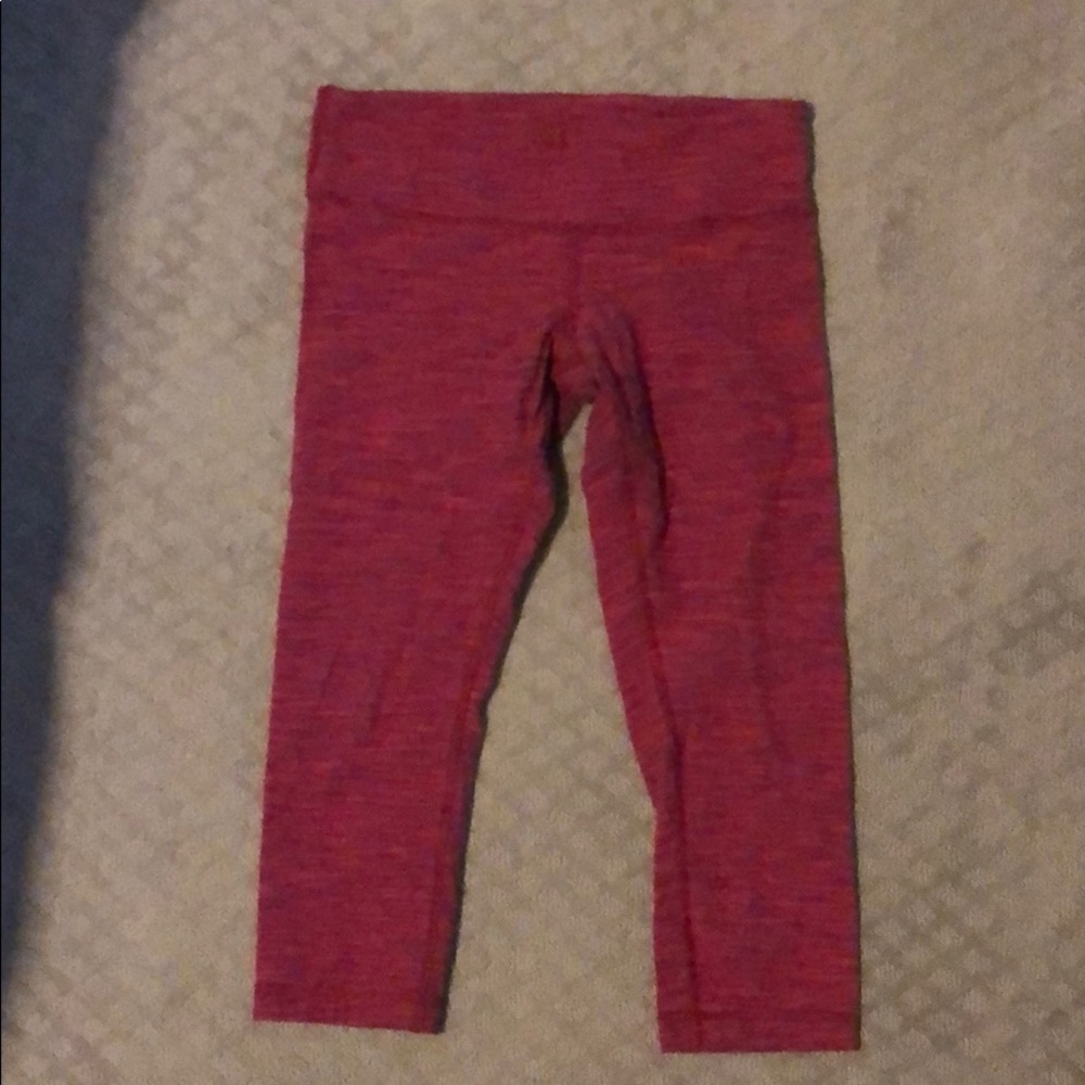 Lululemon Red Crop Leggings